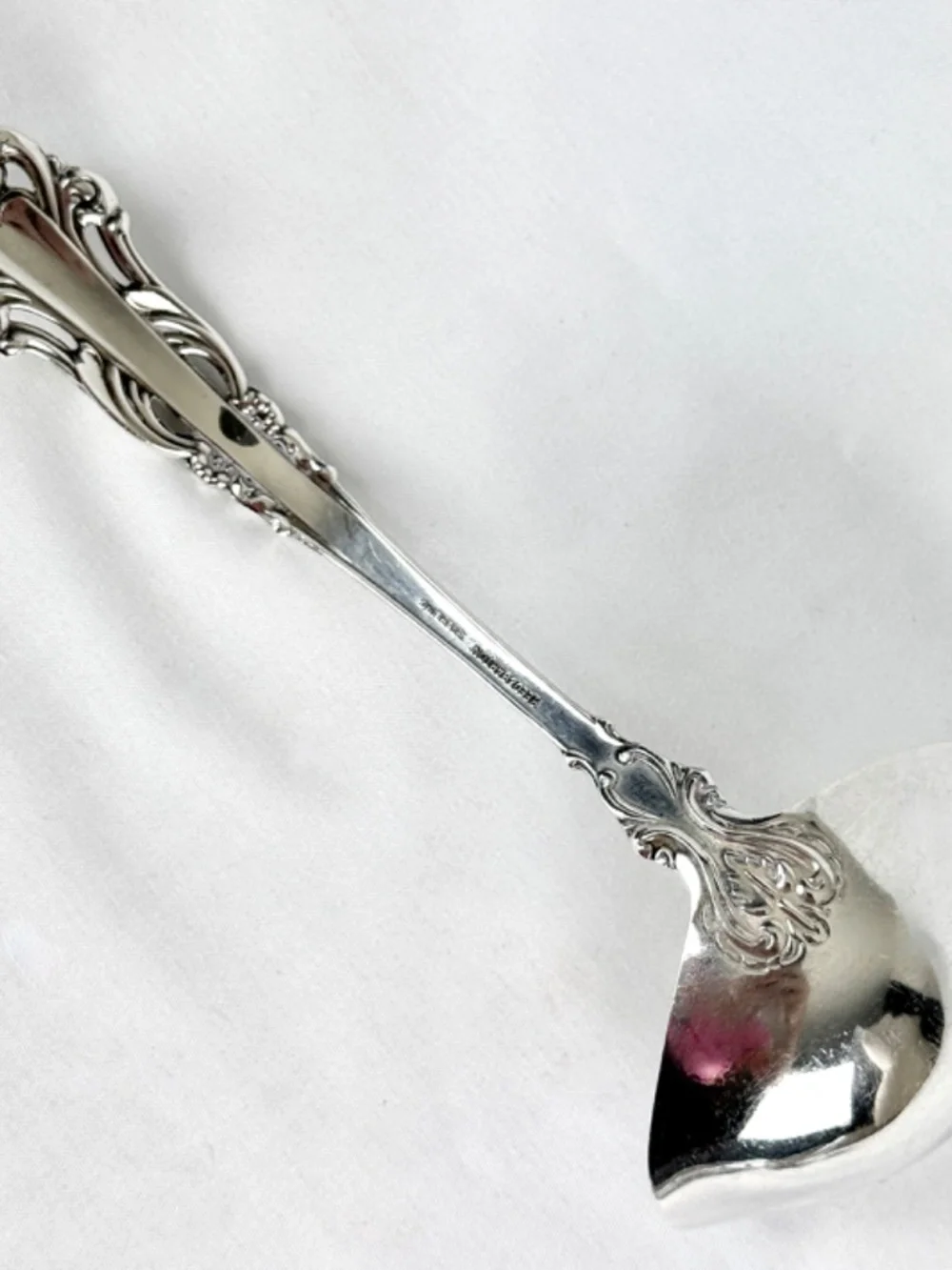 Vintage 1970s Grand Renaissance Sterling Silver Gravy Ladle Reed and Barton